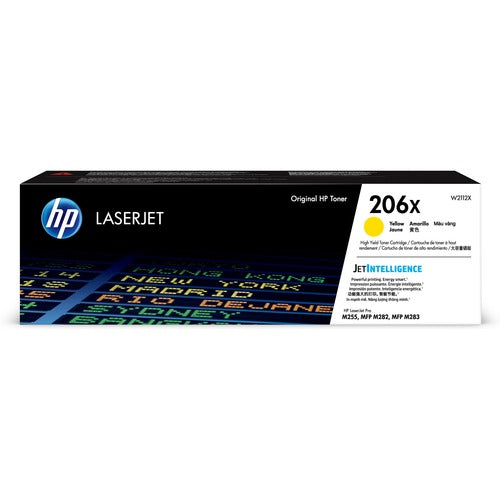 HP HEWW2112X 206X Original High Yield Laser Toner Cartridge - Yellow - 1 Each