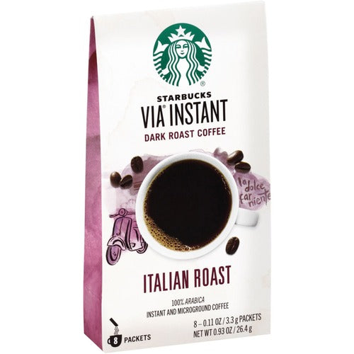 Starbucks® SBK12407838 Portion Pack VIA Ready Brew Italian Roast Coffee