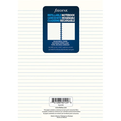 Filofax REDB152008U A5 Notebook Refill