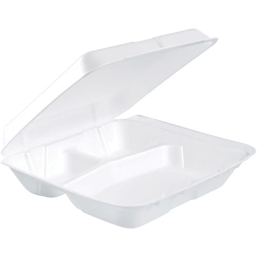 Dart DCC80HT3R Insulated Foam 3-compartment Containers