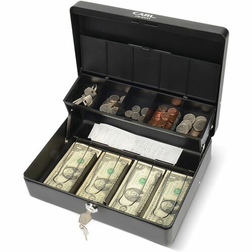CARL CUI82011 Bill Slots Steel Security Cash Box