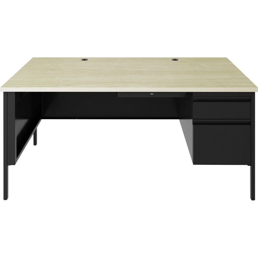 Lorell LLR66906 Fortress Series 66" Right-Pedestal Desk