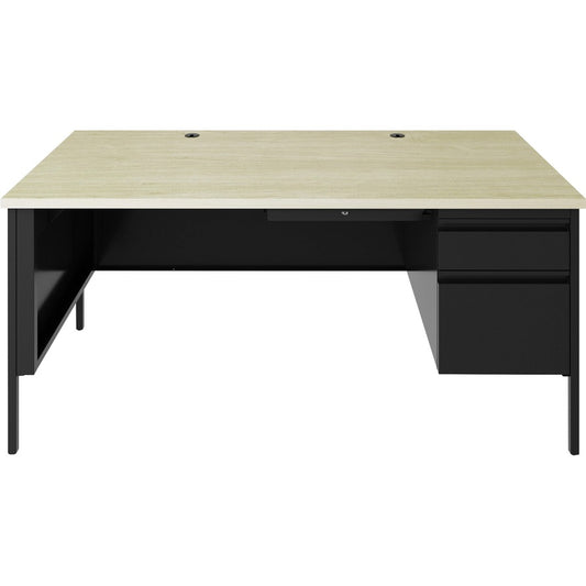 Lorell LLR66906 Fortress Series 66" Right-Pedestal Desk