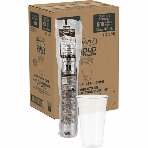 Solo SCCTD24 Ultra Clear 24 oz Cold Cups