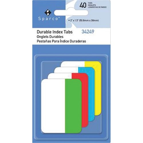 Sparco SPR34249 Durable Index Tabs