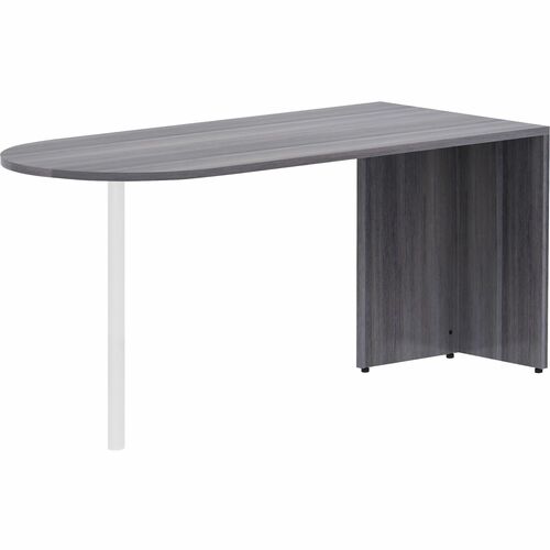 Lorell LLR69593 Essentials Series Peninsula Desk Box 1 of 2