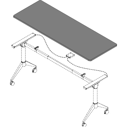 Lorell LLR62598 Training Tabletop