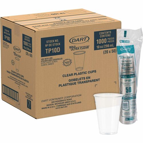 Solo SCCTP10D Ultra Clear 10 oz Cold Cups