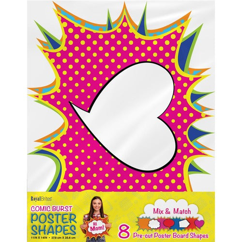 Geographics GEO24756 Cosmic Burst Shapes Poster Board