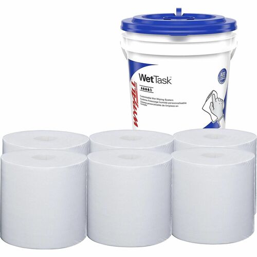 Wypall KCC06211 PowerClean WetTask Wipers for Disinfectants, Sanitizers & Solvents