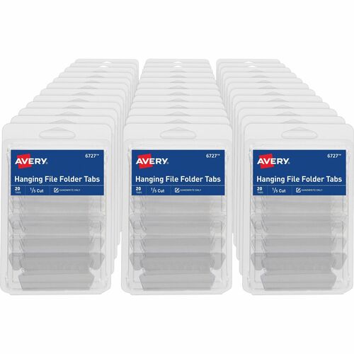 Avery® AVE06727 Avery® Hanging File Folder Tabs, 1/5 Cut, 20 Total (06727)