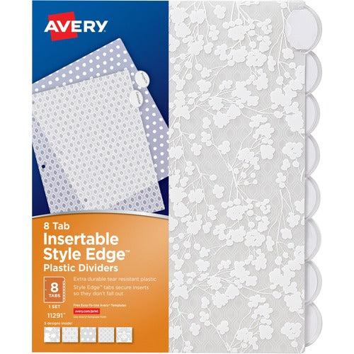 Avery® AVE11291 Avery® Style Edge Insertable Plastic Dividers