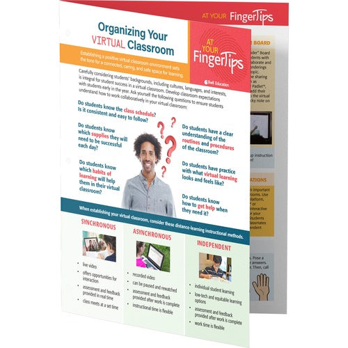 Shell Education SHL126293 Organizing Virtual Classroom Guide Printed Book