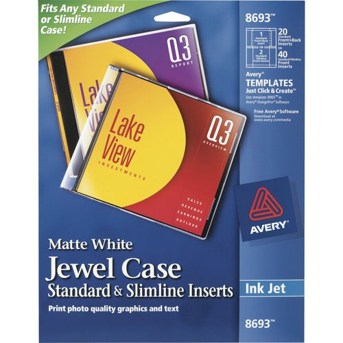 Avery® AVE08693 Avery® Jewel Case Insert