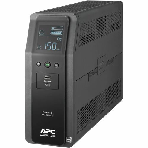APC by Schneider Electric APWBR1500MS2 Back UPS PRO 1500VA Line Interactive Tower UPS