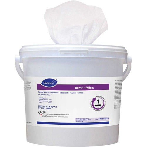 Diversey DVO100850924 One-Step Ready-to-Use Hospital Disinfectant Cleaner Wipe