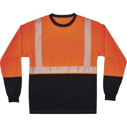 Ergodyne EGO22683 8281BK Type R Class 2 Front Long Sleeve T-Shirt