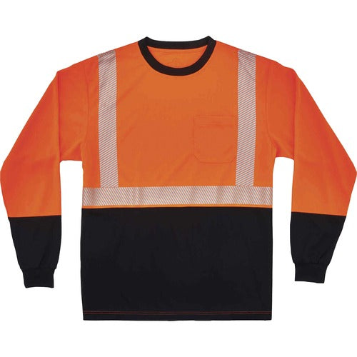 Ergodyne EGO22685 8281BK Type R Class 2 Front Long Sleeve T-Shirt