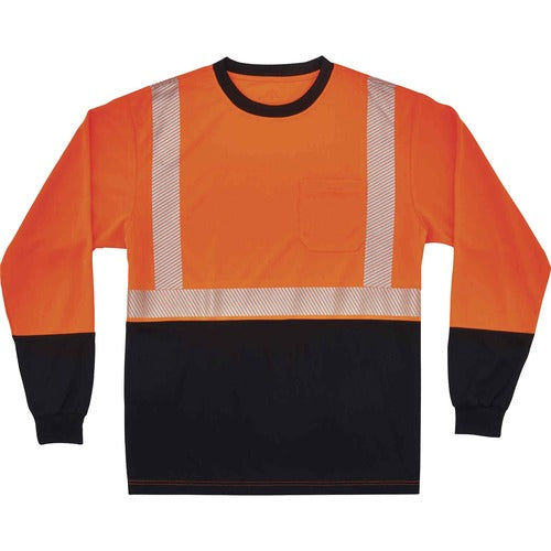 Ergodyne EGO22686 8281BK Type R Class 2 Front Long Sleeve T-Shirt