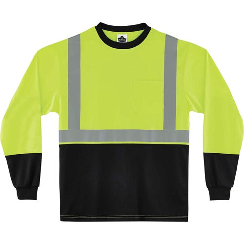 Ergodyne EGO22704 8281BK Type R Class 2 Front Long Sleeve T-Shirt