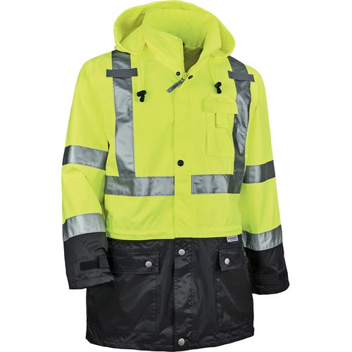 Ergodyne EGO25329 8365BK Type R Class 3 Front Rain Jacket