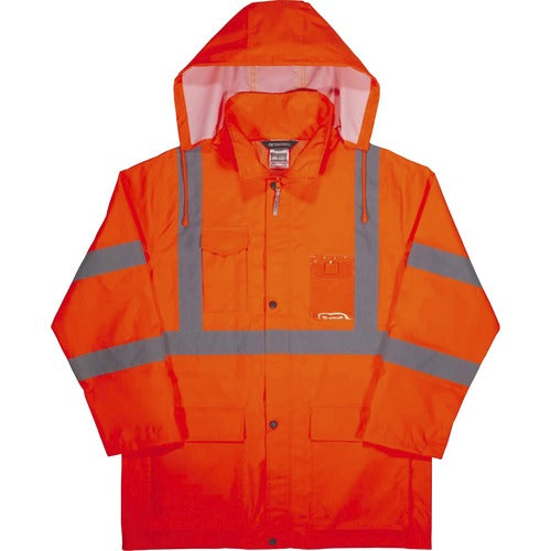 Ergodyne EGO24367 8366 Lightweight Hi-Vis Rain Jacket - Type R, Class 3