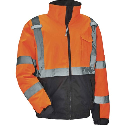 Ergodyne EGO25615 8377 Type R Class 3 Hi-Vis Quilted Bomber Jacket