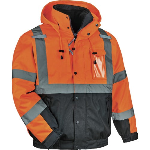 Ergodyne EGO25584 8381 Hi-Vis 4-in-1 Bomber Jacket Type R Class 3