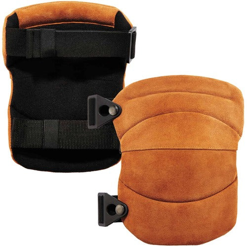 Ergodyne EGO18232 ProFlex 230LTR Leather Knee Pads - Wide Soft Cap
