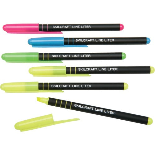 SKILCRAFT® NSN4840013 Line Liter Pocket Highlighters
