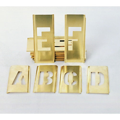 SKILCRAFT® NSN2729684 Brass Stencil Set