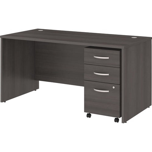 Bush Business Furniture BSHSTC014SGSU Studio C 60W x 30D Office Desk with Mobile File Cabinet