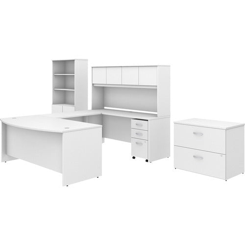 Bush Business Furniture BSHSTC001WHSU Studio C Desk/Hutch/Bookcase/File Cabinet