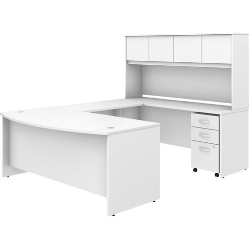 Bush Business Furniture BSHSTC003WHSU Studio C Desk/Hutch/File Cabinet Set