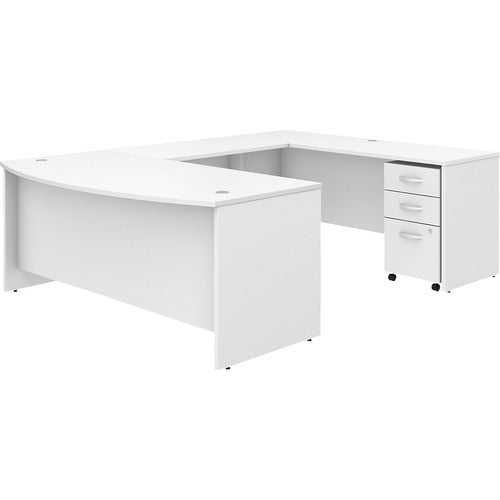 Bush Business Furniture BSHSTC004WHSU Studio C 72W x 36D U Shaped Desk with Mobile File Cabinet