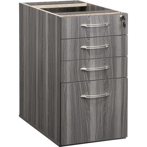 Safco SAFAPBBF26LGS Aberdeen Series Desk Pedestal, Pencil/Box/Box/File
