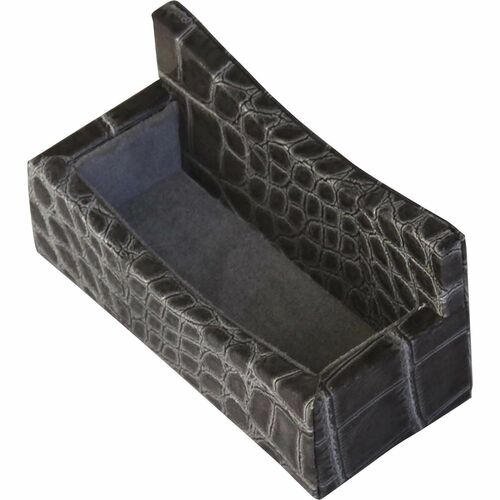 Protacini DACA6207 Castlerock Gray Italian Patent Leather Business Card Holder