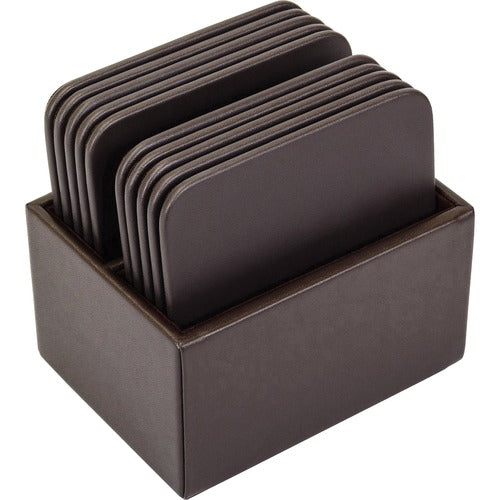 Dacasso DACA3343 Leatherette Square Coaster Set