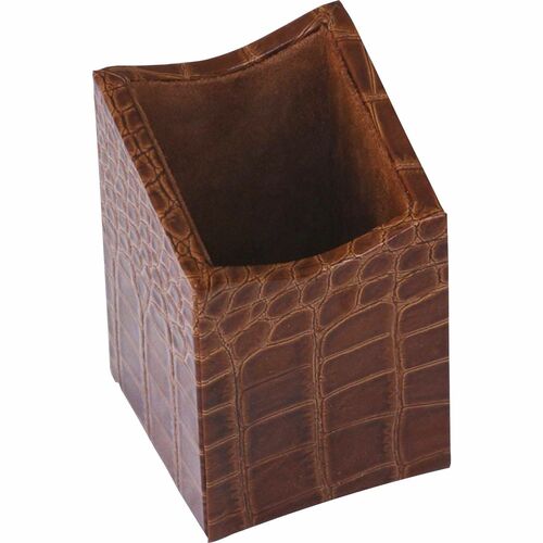 Protacini DACA6110 Cognac Brown Italian Patent Leather Pencil Cup