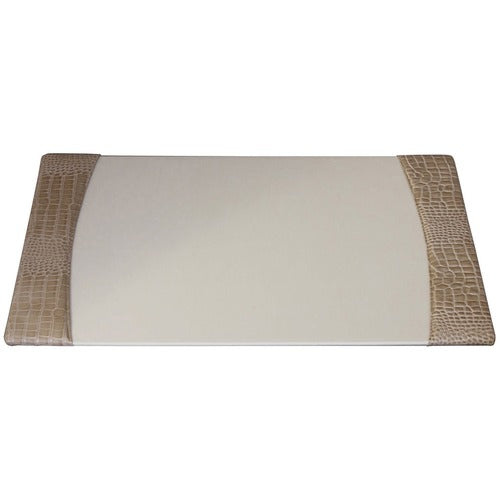 Protacini DACP6301 Breeze Beige Italian Patent Leather 34" x 20" Side-Rail Desk Pad