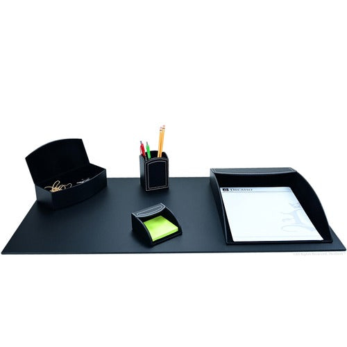 Dacasso DACK6302 5-piece Home/Office Leather Desk Accessory Set