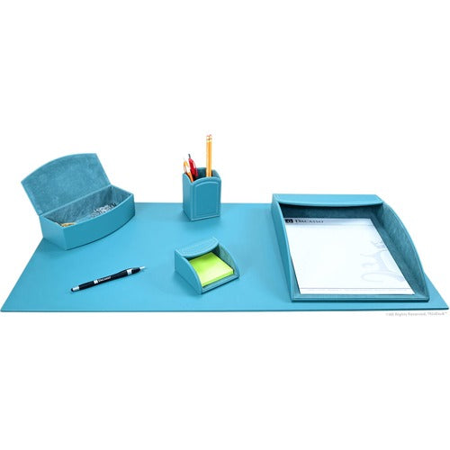 Dacasso DACK7202 5-piece Home/Office Leather Desk Accessory Set