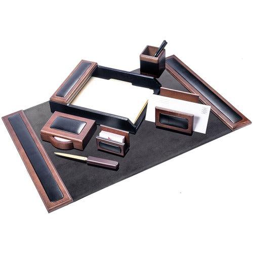 Dacasso DACD8407 Walnut & Leather Desk Set