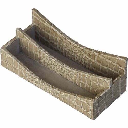Protacini DACA6308 Breeze Beige Italian Patent Leather Letter Holder