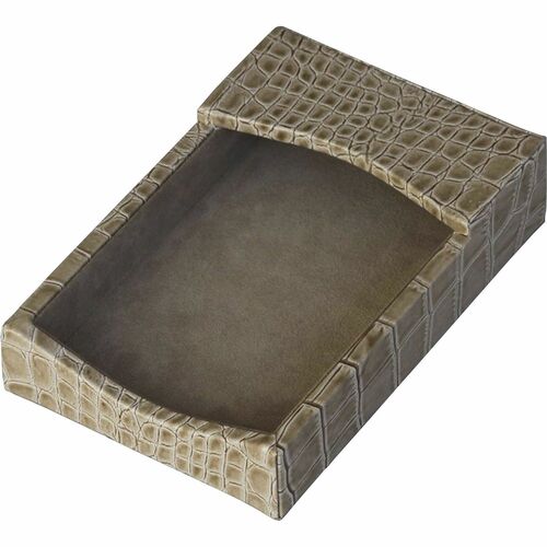 Protacini DACA6309 Breeze Beige Italian Patent Leather 4" x 6" Memo Holder