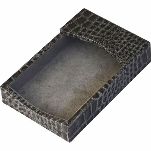 Protacini DACA6209 Castlerock Gray Italian Patent Leather 4" x 6" Memo Holder