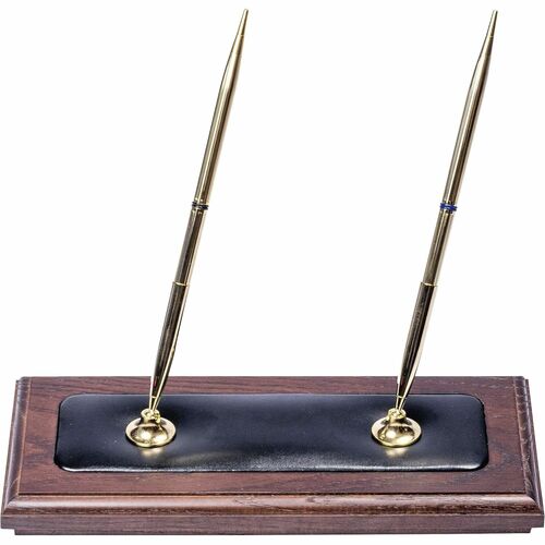 Dacasso DACA8404 Walnut & Leather Pen Stand