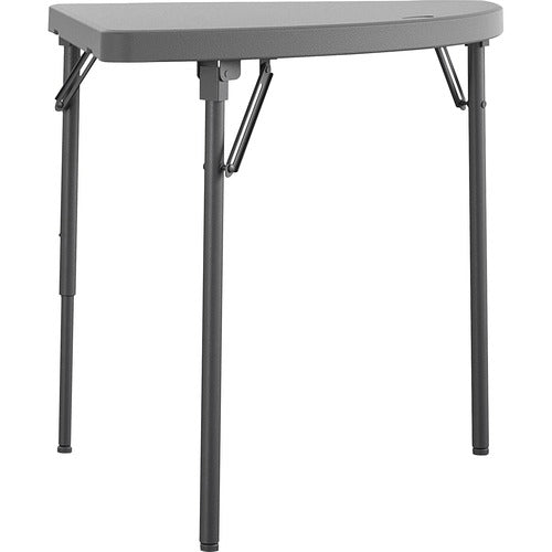 Dorel CSC60523SGY2E Zown Classic 24" Corner Blow Mold Fold Table