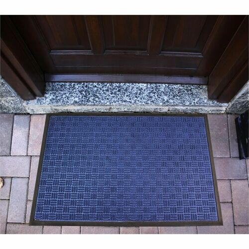 Floortex FLRFR46090FPRBL Doortex® Ribmat Blue Heavy-Duty Door Mat in - 24" x 36"