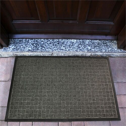 Floortex FLRFR46090FPRGR Doortex® Ribmat Charcoal Heavy-Duty Door Mat in - 24" x 36"